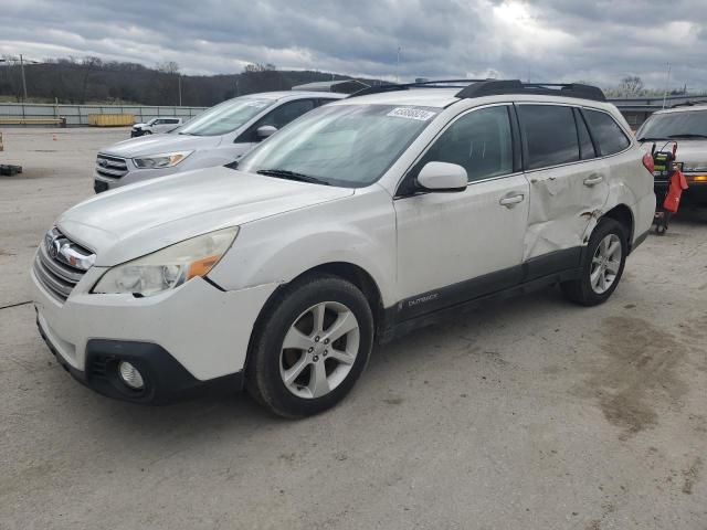 4S4BRCBC2D3255756 - 2013 SUBARU OUTBACK 2.5I PREMIUM WHITE photo 1