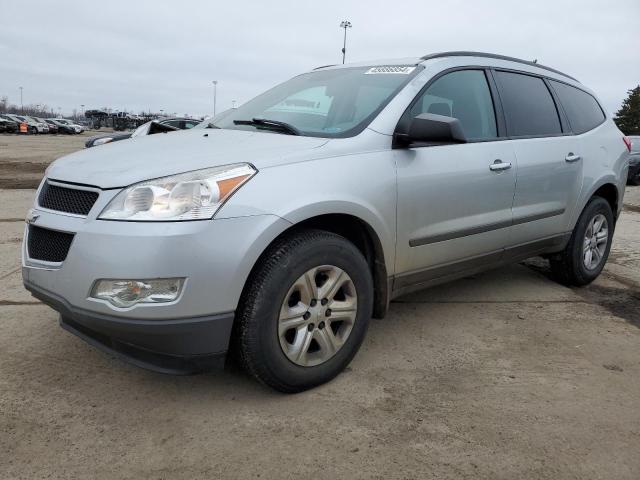 1GNKRFED3CJ232255 - 2012 CHEVROLET TRAVERSE LS SILVER photo 1