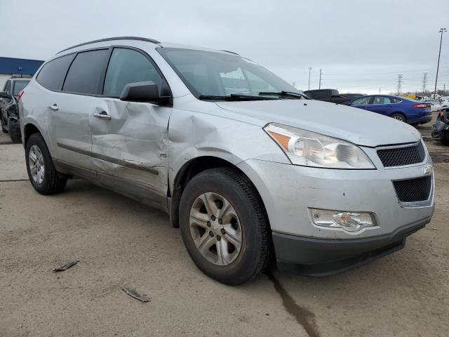 1GNKRFED3CJ232255 - 2012 CHEVROLET TRAVERSE LS SILVER photo 4