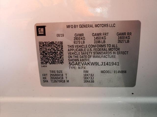 5GAEVAKW9LJ141941 - 2020 BUICK ENCLAVE ESSENCE 白色 照片 13