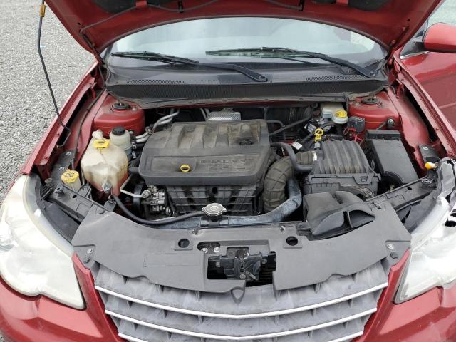 1C3LC46KX7N542275 - 2007 CHRYSLER SEBRING RED photo 11