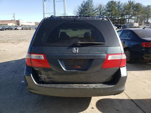 5FNRL38426B436477 - 2006 HONDA ODYSSEY EX GRAY photo 6