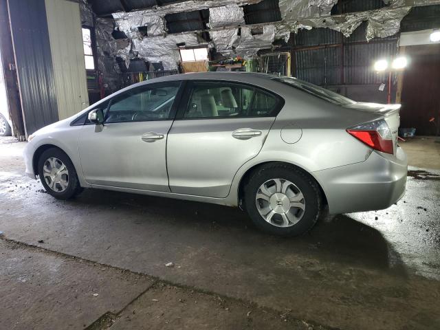 JHMFB4F31CS002294 - 2012 HONDA CIVIC HYBRID L SILVER photo 2