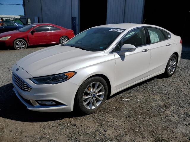 3FA6P0HD8HR204088 - 2017 FORD FUSION ENE SE WHITE photo 1