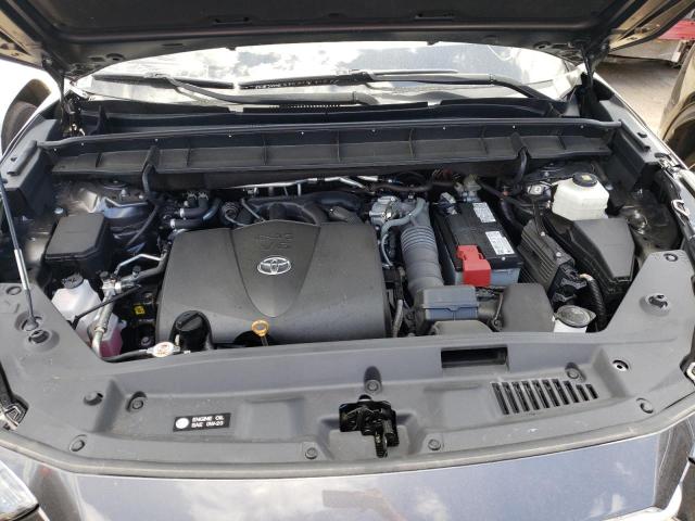 5TDGZRAH4MS043756 - 2021 TOYOTA HIGHLANDER XLE GRAY photo 12