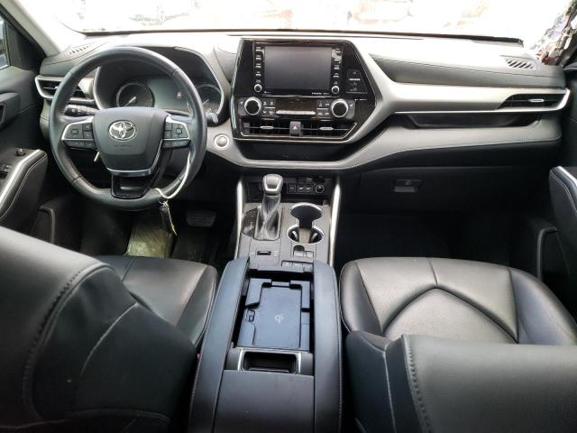 5TDGZRAH4MS043756 - 2021 TOYOTA HIGHLANDER XLE GRAY photo 8