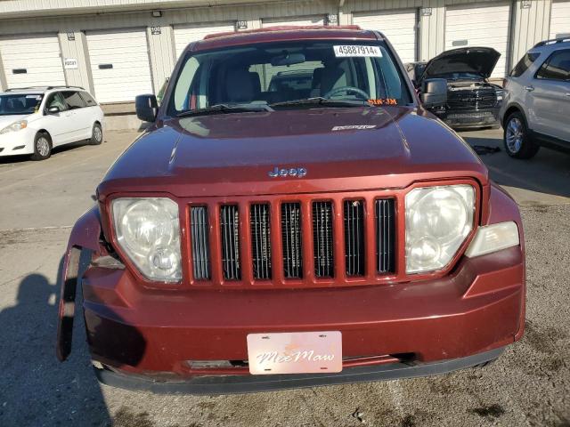 1J8GP28KX8W202454 - 2008 JEEP LIBERTY SPORT BURGUNDY photo 5