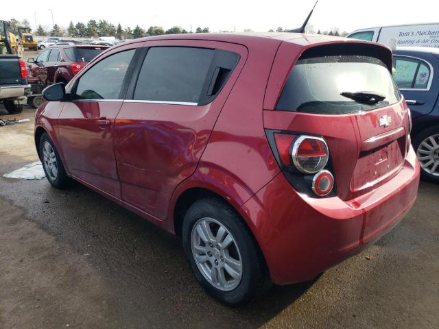 1G1JC6SH7E4176389 - 2014 CHEVROLET SONIC LT RED photo 2