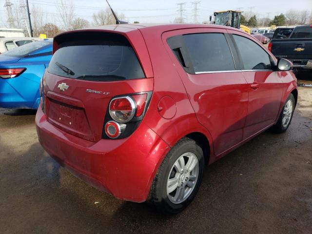 1G1JC6SH7E4176389 - 2014 CHEVROLET SONIC LT RED photo 3