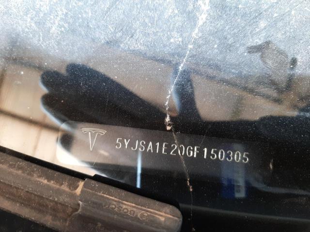 5YJSA1E20GF150305 - 2016 TESLA MODEL S Սպիտակ լուսանկար 12