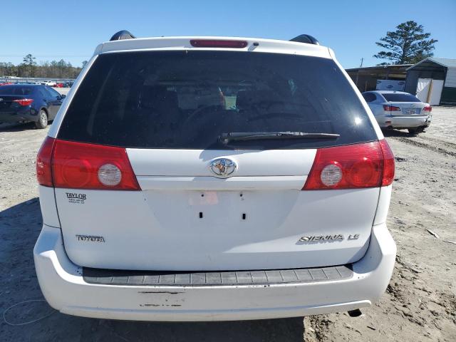 5TDZK23C88S195048 - 2008 TOYOTA SIENNA CE WHITE photo 6