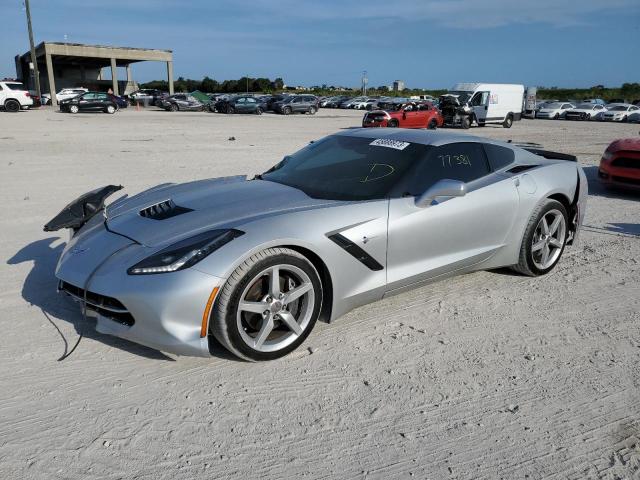 1G1YB2D74E5125800 - 2014 CHEVROLET CORVETTE STINGRAY 1LT SILVER photo 1