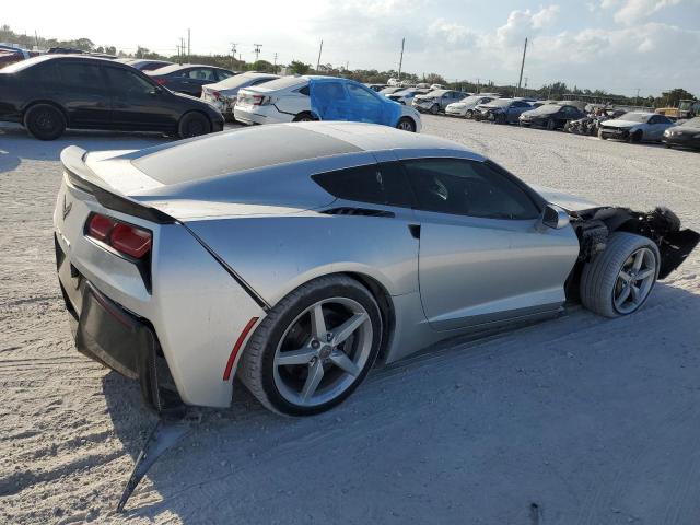 1G1YB2D74E5125800 - 2014 CHEVROLET CORVETTE STINGRAY 1LT SILVER photo 3