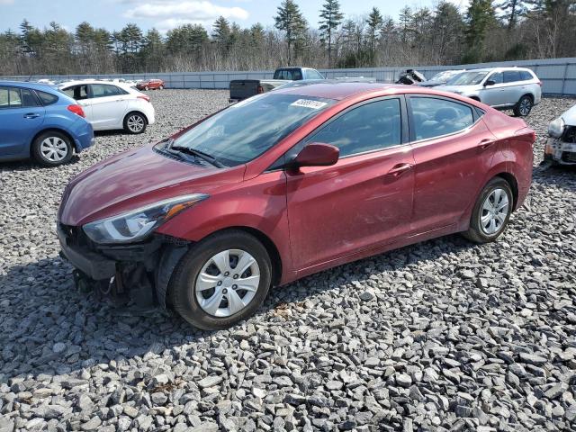 5NPDH4AE4GH770422 - 2016 HYUNDAI ELANTRA SE MAROON photo 1