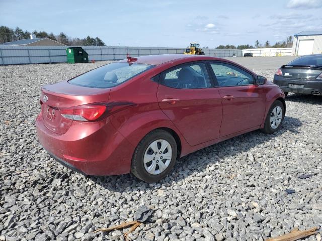 5NPDH4AE4GH770422 - 2016 HYUNDAI ELANTRA SE MAROON photo 3