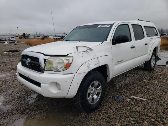 3TMMU4FN5BM030952 - 2011 TOYOTA TACOMA DOUBLE CAB LONG BED WHITE photo 1