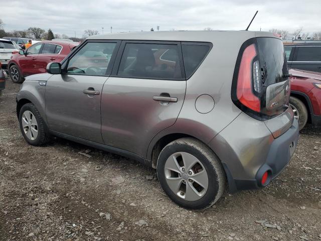 KNDJN2A24F7186952 - 2015 KIA SOUL GRAY photo 2