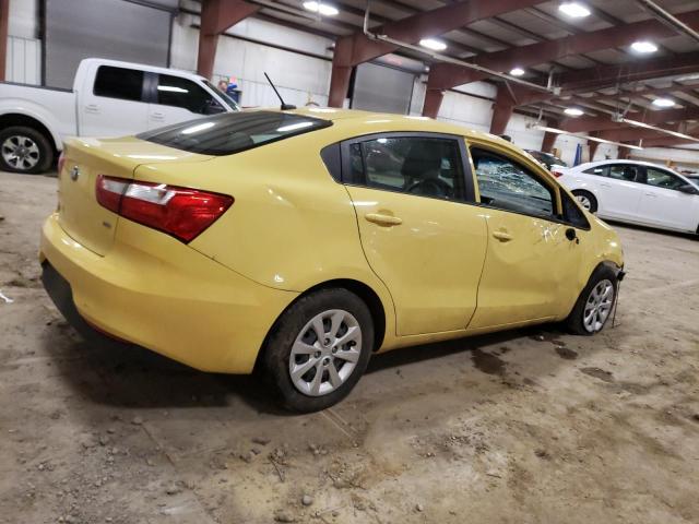 KNADM4A37G6572631 - 2016 KIA RIO LX YELLOW photo 3