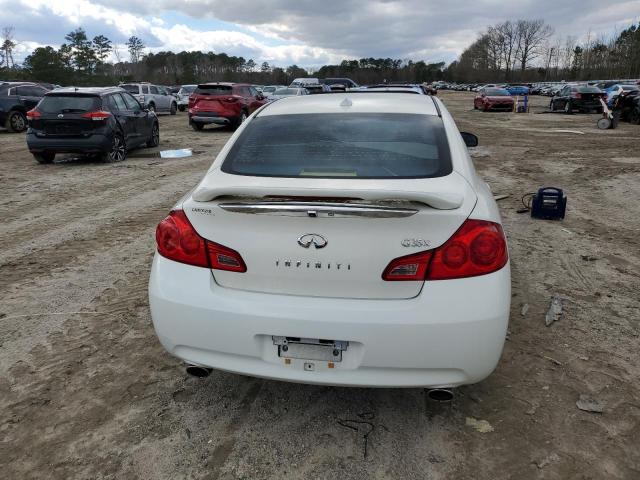 JNKBV61F78M251746 - 2008 INFINITI G35 WHITE photo 6