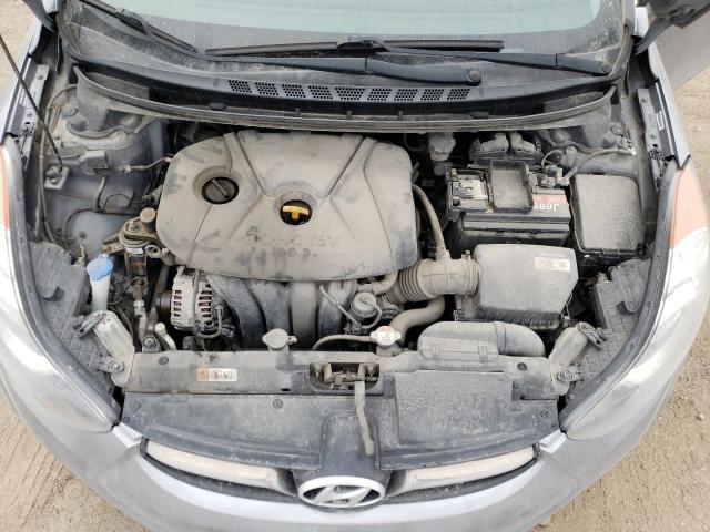 KMHDH4AE9CU340767 - 2012 HYUNDAI ELANTRA GLS SILVER photo 11