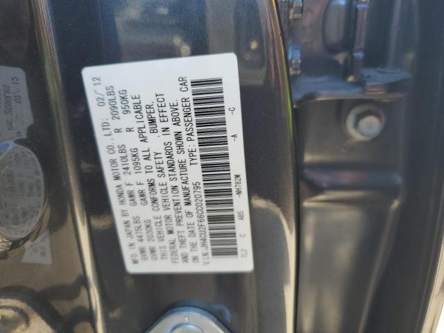 JH4CU2F66CC020795 - 2012 ACURA TSX TECH BLACK photo 12