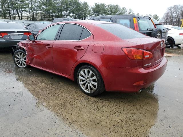 JTHCK262X65005762 - 2006 LEXUS IS 250 RED photo 2