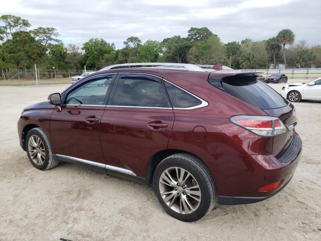 JTJZK1BAXE2011206 - 2014 LEXUS RX 350 BURGUNDY photo 2