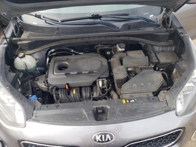 KNDPMCAC1H7256521 - 2017 KIA SPORTAGE LX GRAY photo 11