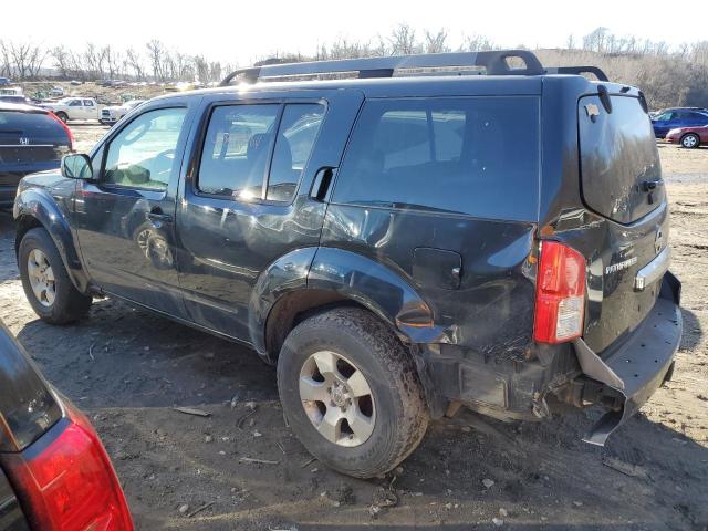 5N1AR18B89C606644 - 2009 NISSAN PATHFINDER S BLACK photo 2