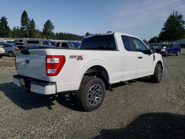 1FTEX1EP4MFA38640 - 2021 FORD F150 SUPER CAB WHITE photo 3