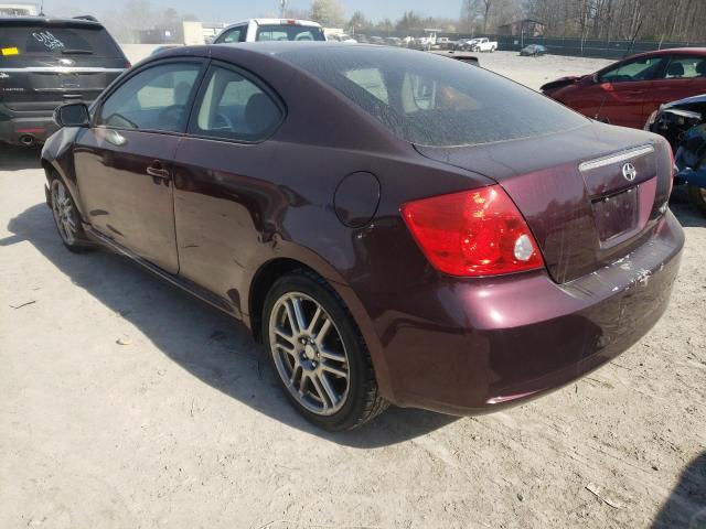 JTKDE177860085084 - 2006 TOYOTA SCION TC PURPLE photo 2