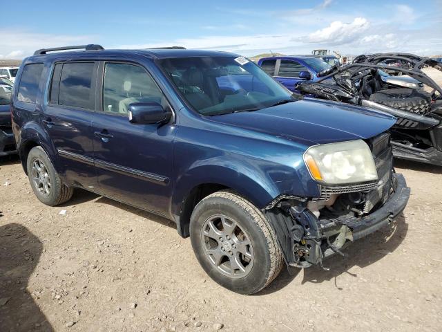 5FNYF3H81AB003828 - 2010 HONDA PILOT TOURING BLUE photo 4