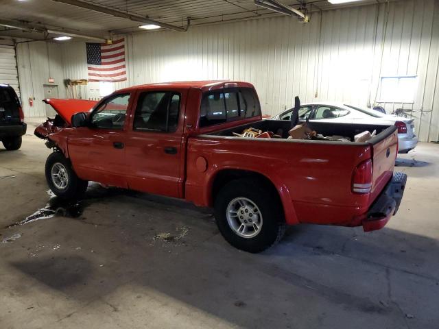 1B7GG2AN9YS602590 - 2000 DODGE DAKOTA QUAD RED photo 2