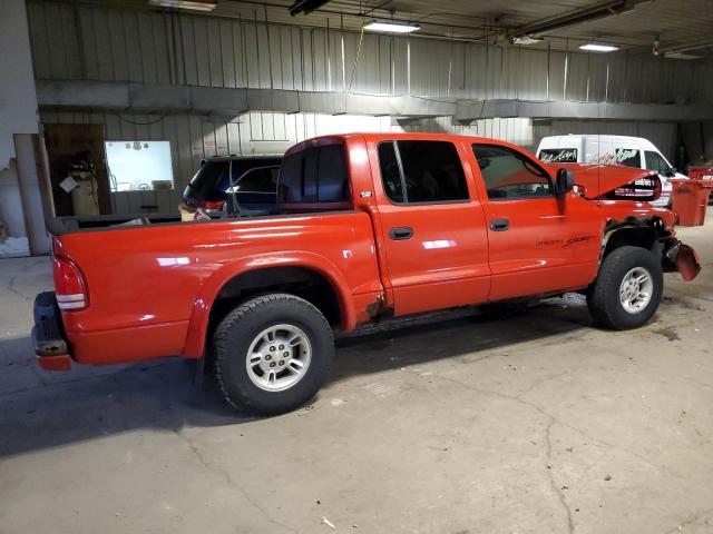 1B7GG2AN9YS602590 - 2000 DODGE DAKOTA QUAD RED photo 3