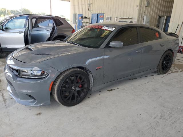 2C3CDXGJ4KH710532 - 2019 DODGE CHARGER SCAT PACK GRAY photo 1