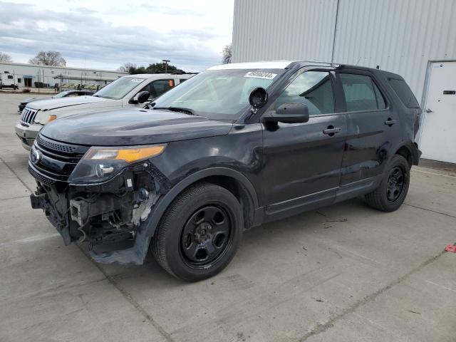 1FM5K8ARXEGA14350 - 2014 FORD EXPLORER POLICE INTERCEPTOR Սև լուսանկար 1