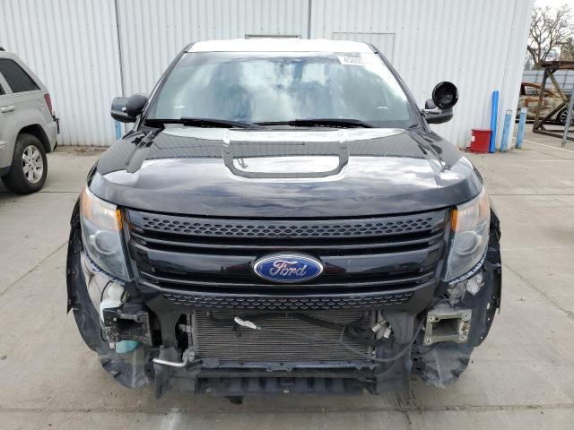 1FM5K8ARXEGA14350 - 2014 FORD EXPLORER POLICE INTERCEPTOR Սև լուսանկար 5