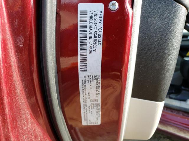 2C4RC1BG4LR280272 - 2020 CHRYSLER PACIFICA TOURING L Շագանակագույն լուսանկար 14