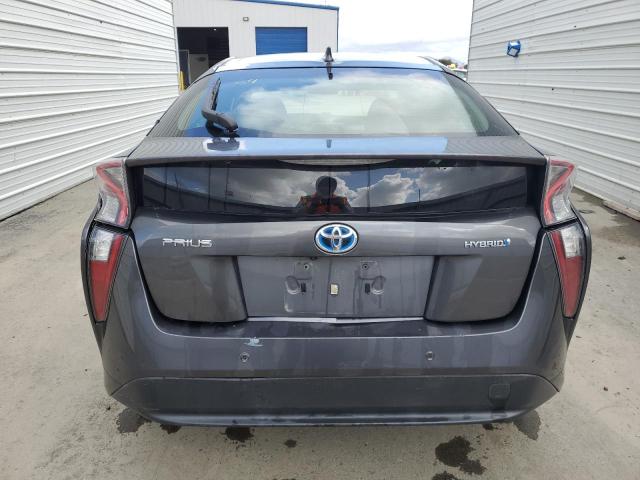 JTDKBRFUXH3040968 - 2017 TOYOTA PRIUS GRAY photo 6