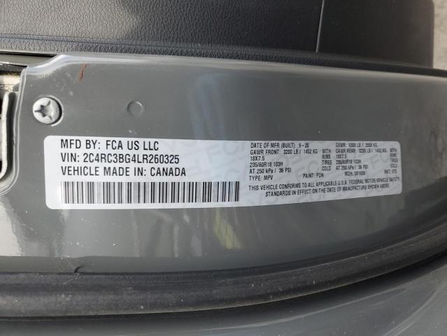2C4RC3BG4LR260325 - 2020 CHRYSLER PACIFICA TOURING L GRAY photo 13