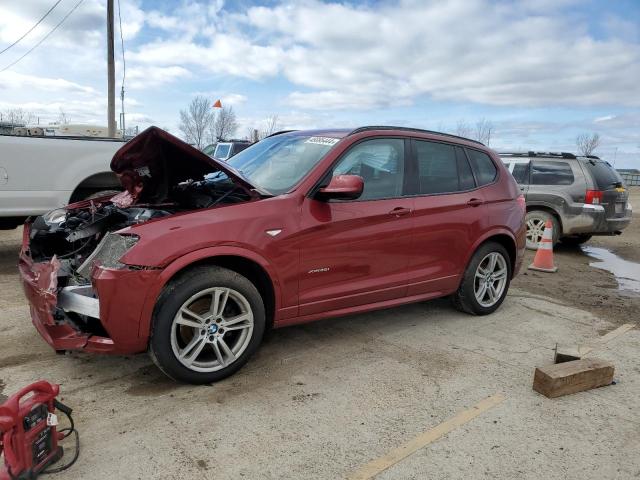 5UXWX9C56E0D20708 - 2014 BMW X3 XDRIVE28I RED photo 1