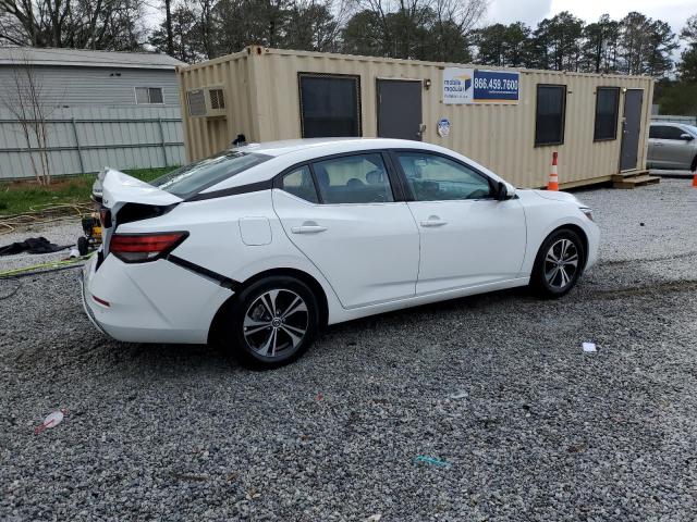 3N1AB8CV1PY293205 - 2023 NISSAN SENTRA SV WHITE photo 3