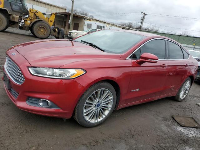 3FA6P0LU0ER205528 - 2014 FORD FUSION SE HYBRID BURGUNDY photo 1