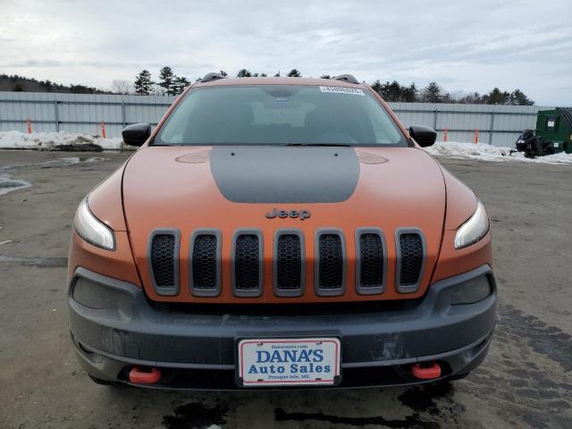 1C4PJMBSXFW740131 - 2015 JEEP CHEROKEE TRAILHAWK ORANGE photo 5