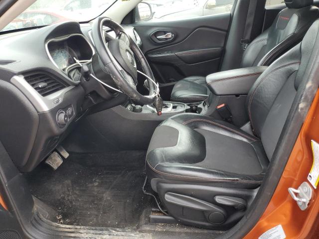 1C4PJMBSXFW740131 - 2015 JEEP CHEROKEE TRAILHAWK ORANGE photo 7