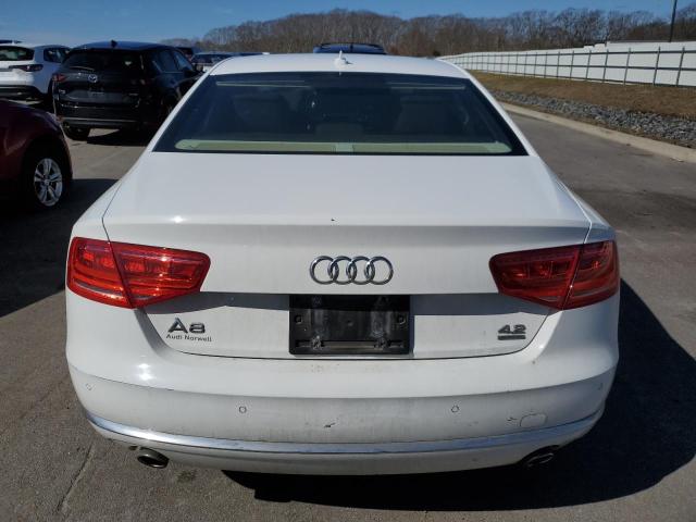 WAUAVAFD9CN025571 - 2012 AUDI A8 QUATTRO WHITE photo 6