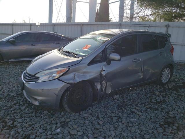 3N1CE2CPXEL372848 - 2014 NISSAN VERSA S SILVER photo 1