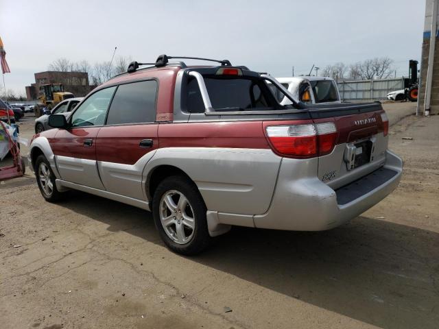 4S4BT62C247100930 - 2004 SUBARU BAJA SPORT RED photo 2