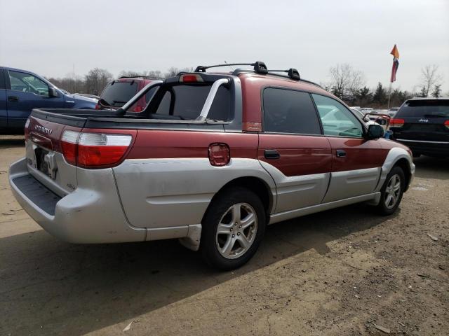 4S4BT62C247100930 - 2004 SUBARU BAJA SPORT RED photo 3