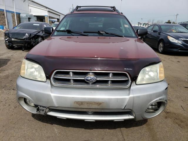 4S4BT62C247100930 - 2004 SUBARU BAJA SPORT RED photo 5